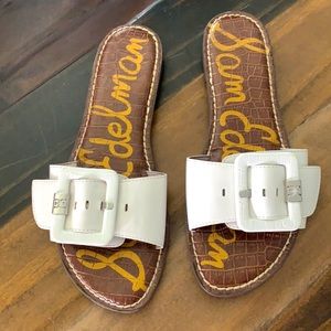 White Sam Edelman sandals